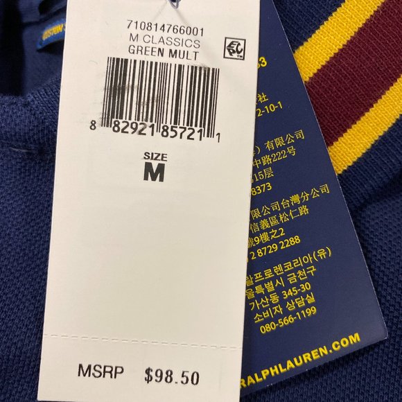 NEW Polo Ralph Lauren Jockey Club Mens Shirt Sz M - Picture 3 of 3
